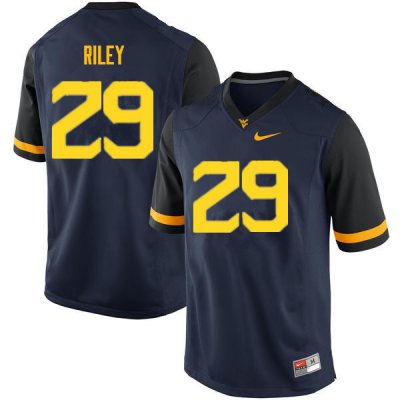 Men's West Virginia Mountaineers NCAA #29 Chase Riley Navy Authentic Nike Stitched College Football Jersey XT15O54RT